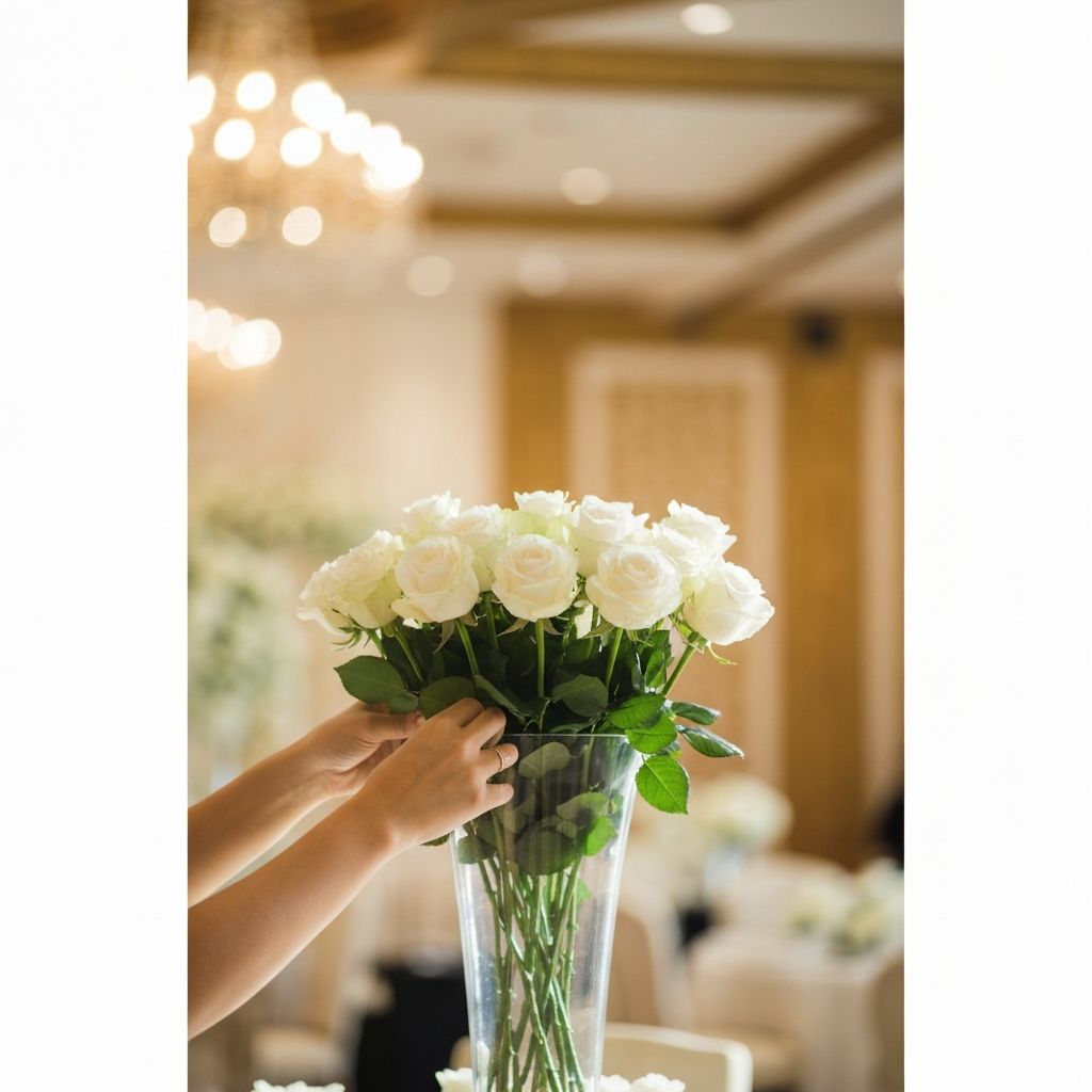 Behind the scenes wedding florals reel